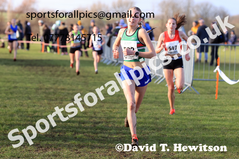 Girls Under-15s 2026 Northern Cross Country Champs., Pontefract Racecourse, Pontefract. Photo: David T. Hewitson/Sports for All Pics